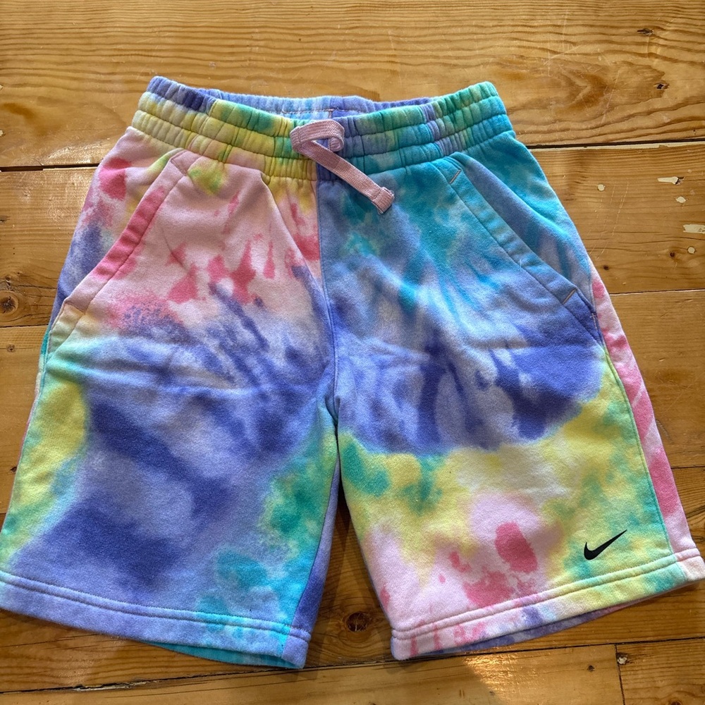 Nike Kids Multicolor Tie-Dye Shorts